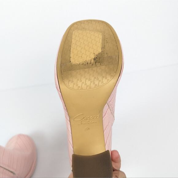 Circus By Sam Edelman Pink Crush Croc Freddie Boots Size 6.5 - Picture 7 of 10